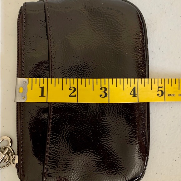 Coach Wristlet Mahogany Brown Patent Leather - Picture 7 of 7